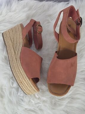 ANA Laskie Copper Platform Espadrille Sandals